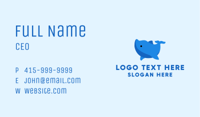 Blue Dolphin Aquatic Zoology Business Card