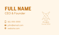 Minimalist Rolling Pin Bakery Business Card Image Preview