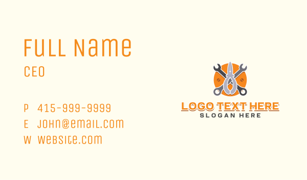 Pliers Tool Wrench Business Card Design Image Preview