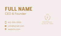 Crown Wreath Shield Business Card Image Preview