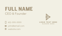 Triangle Arrow Letter E Business Card Image Preview
