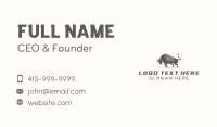 Wildlife Strong Bull  Business Card Design