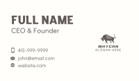 Wildlife Strong Bull  Business Card Image Preview