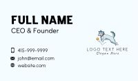Playing Husky Dog Business Card Image Preview