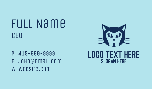 Pet Cat Dentist Business Card Design Image Preview