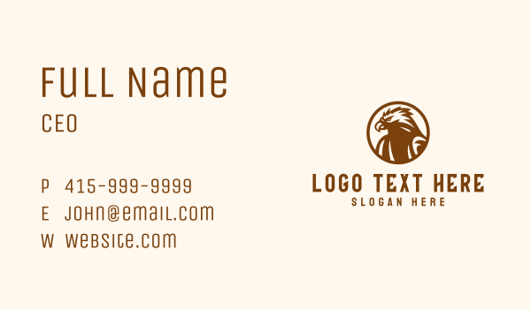 Eagle Wildlife Sanctuary Business Card Design Image Preview