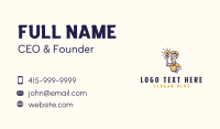 Electrician Light Bulb Business Card Design