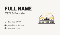 Mountain Construction Excavator Business Card Preview