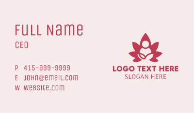 Lotus Yoga Feminine Spa  Business Card