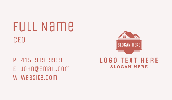 Residential House Roofing  Business Card Design Image Preview