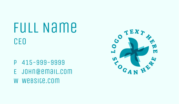 Cooling Refrigeration Propeller Business Card Design Image Preview