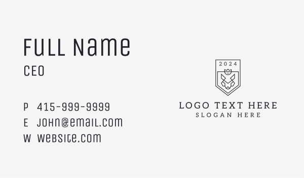 Military Wolf Crest Business Card Design Image Preview