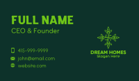 Green Leaf Circuit Board Business Card Image Preview