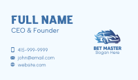 Blue Flame Car Business Card Image Preview