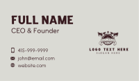 Carpentry Wood Saw Business Card Design