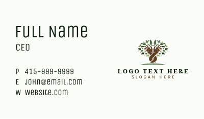 Hands Tree Nature Business Card Image Preview