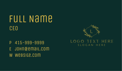 Floral Natural Stylist Business Card Image Preview