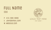 Mountain Landscape Camp  Business Card Image Preview