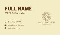 Mountain Landscape Camp  Business Card Image Preview