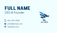 Blue Flying Dove Business Card Image Preview