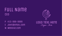 Purple Moon Droplet Business Card Image Preview