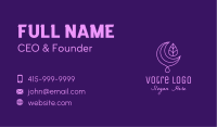 Purple Moon Droplet Business Card Image Preview
