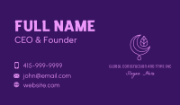 Purple Moon Droplet Business Card Image Preview