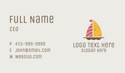 Charcuterie Boat Business Card