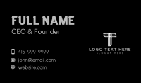 Premium Industrial Letter T Business Card Image Preview