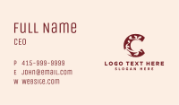 Floral Essence Letter C Business Card Image Preview