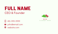 Eco Leaf Kiss Business Card Image Preview