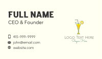 Lemonade Glass Diner Business Card Image Preview