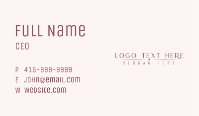 Luxury Cosmetics Style Business Card Image Preview