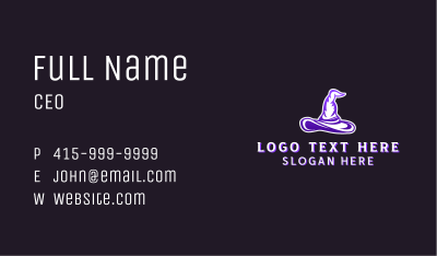 Witch Hat Magician Business Card Image Preview