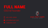 Graffiti Skull Crown Business Card Design