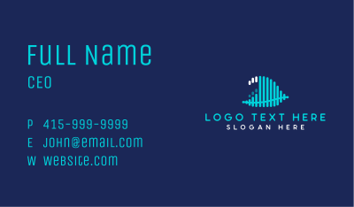Abstract Ocean Wave Business Card Image Preview