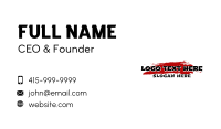 Brush Asian Wordmark Business Card Design