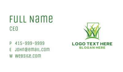 Gardening Grass Care Business Card Image Preview