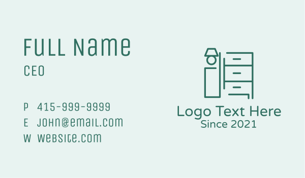 Minimalist Home Furniture  Business Card Design Image Preview