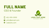 Natural Leaf Sweeper Business Card Design