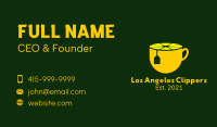 Lemon Tea Cup Business Card Image Preview