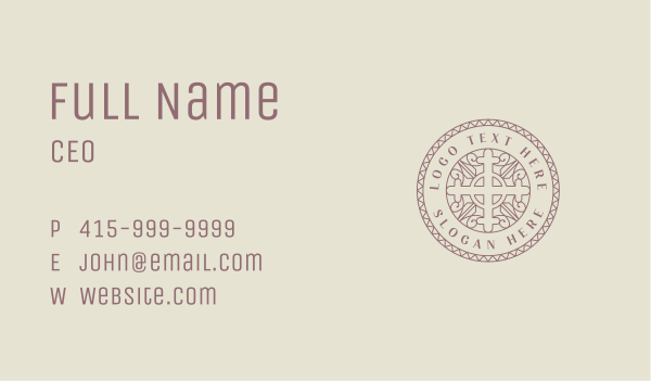 Holy Cross Church Business Card Design Image Preview