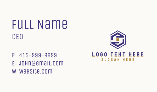 Professional Enterprise Letter S Business Card Design
