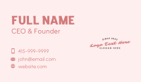Craft Business Wordmark Business Card Image Preview