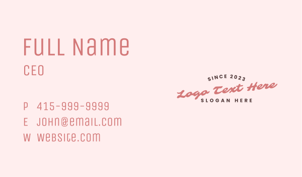 Craft Business Wordmark Business Card Design Image Preview