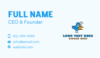 Bird Cartoon Character Business Card Design