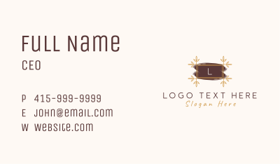 Premium Watercolor Lettermark Business Card Image Preview