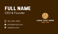 Cookie Biscuit Clock Business Card Design
