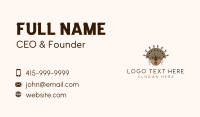 Ethnic Headdress Warrior Business Card Preview