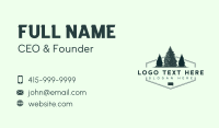 South Dakota Spruce Tree Business Card Design